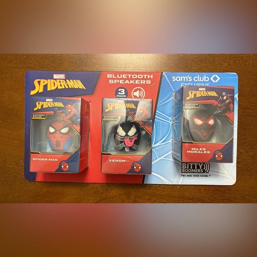 Marvel Spider-Man, Venom and Miles Morales collectible Bluetooth Speakers